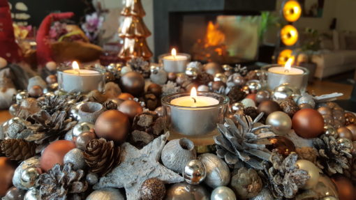 Adventskranz Taupe