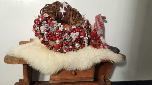 Adventskranz-Tuerkranz