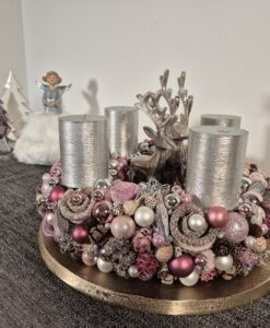 Altrosa silber und weiss