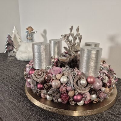 Altrosa silber und weiss