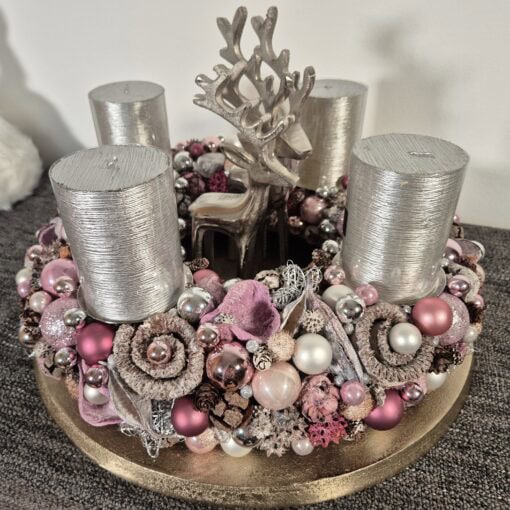 Altrosa silber und weiss
