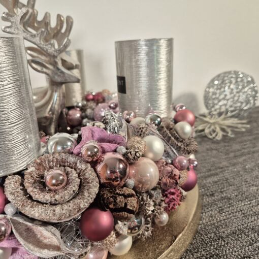 Altrosa silber und weiss