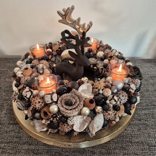 Dark Christmas - trendiger Adventskranz für Gothic Fans