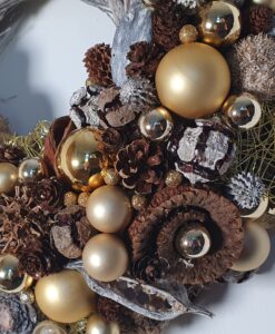 Türkranz in Goldtönen mit Kordel