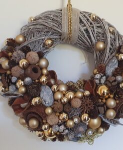 Türkranz in Goldtönen mit Kordel